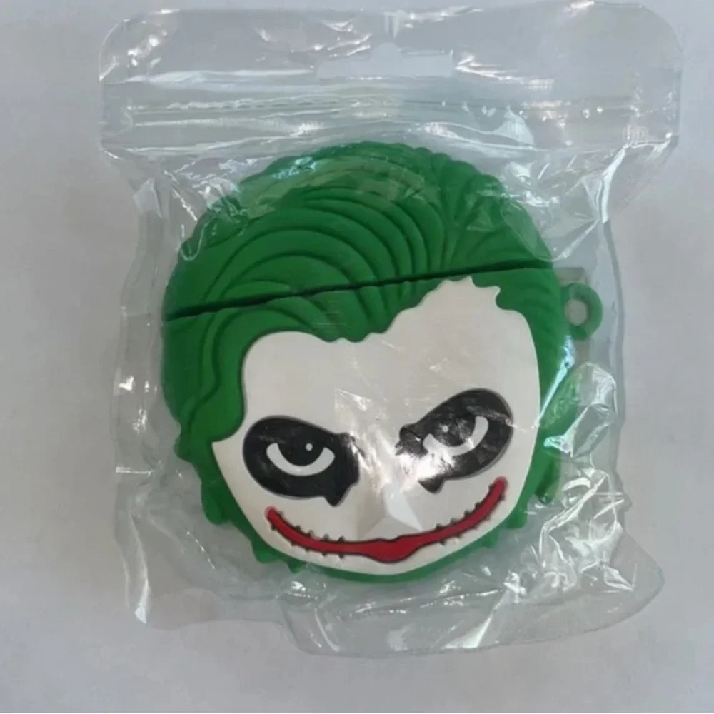 The Clown Joker 3D Silicone Case Cover for 1 or 2 Gen AirPods anime cartoon *
